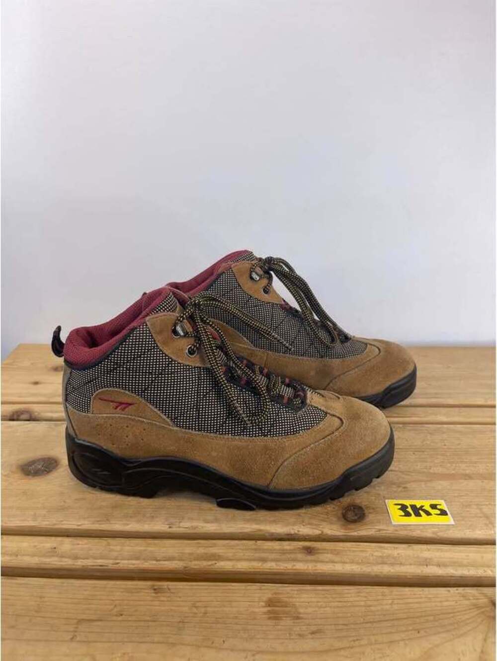 Hi-Tec Lady Latitude Suede Canvas Hiking Boots Womens Size 8 Brown 7227W